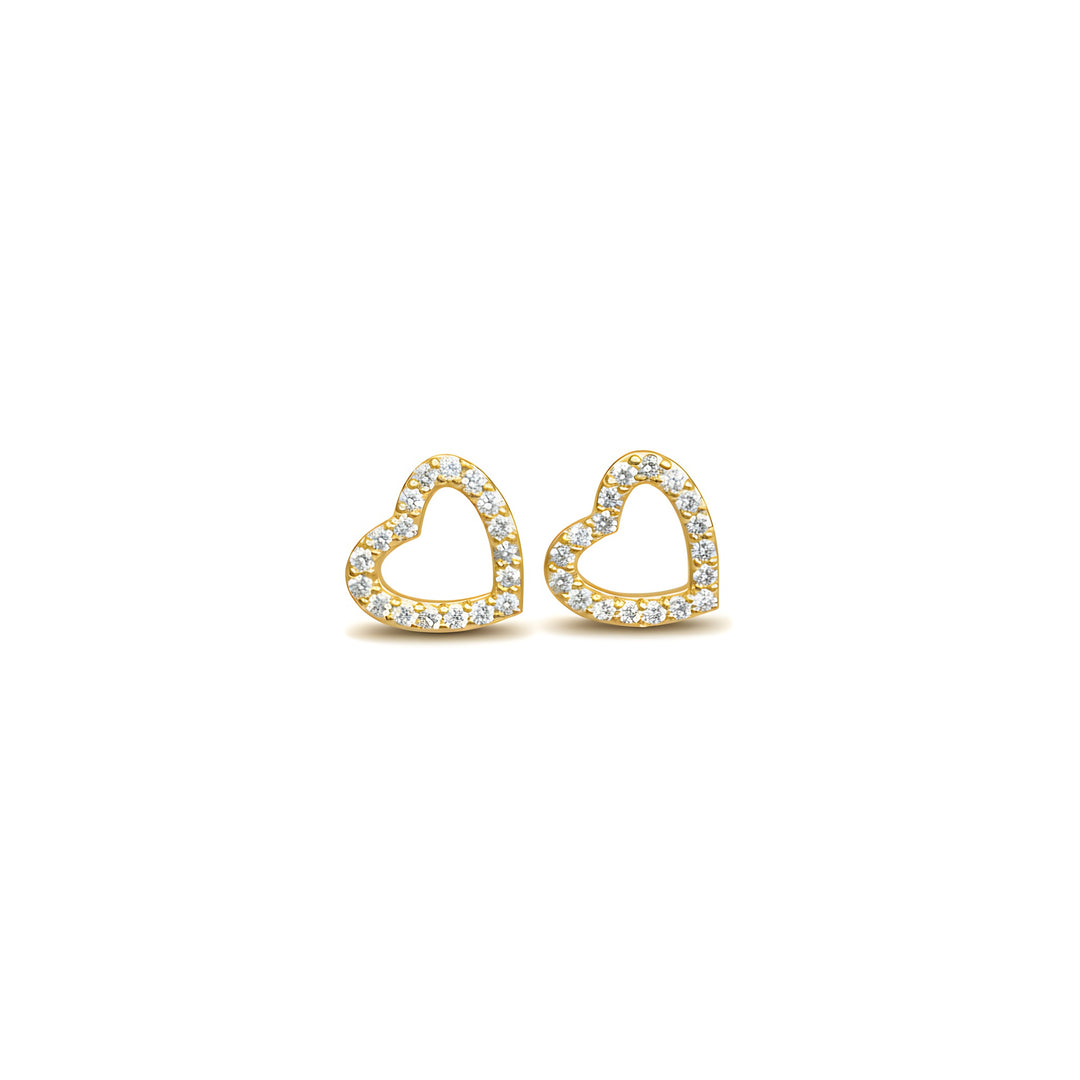 Cupid 18ct Yellow Gold Earrings with Brilliant Cut Diamonds