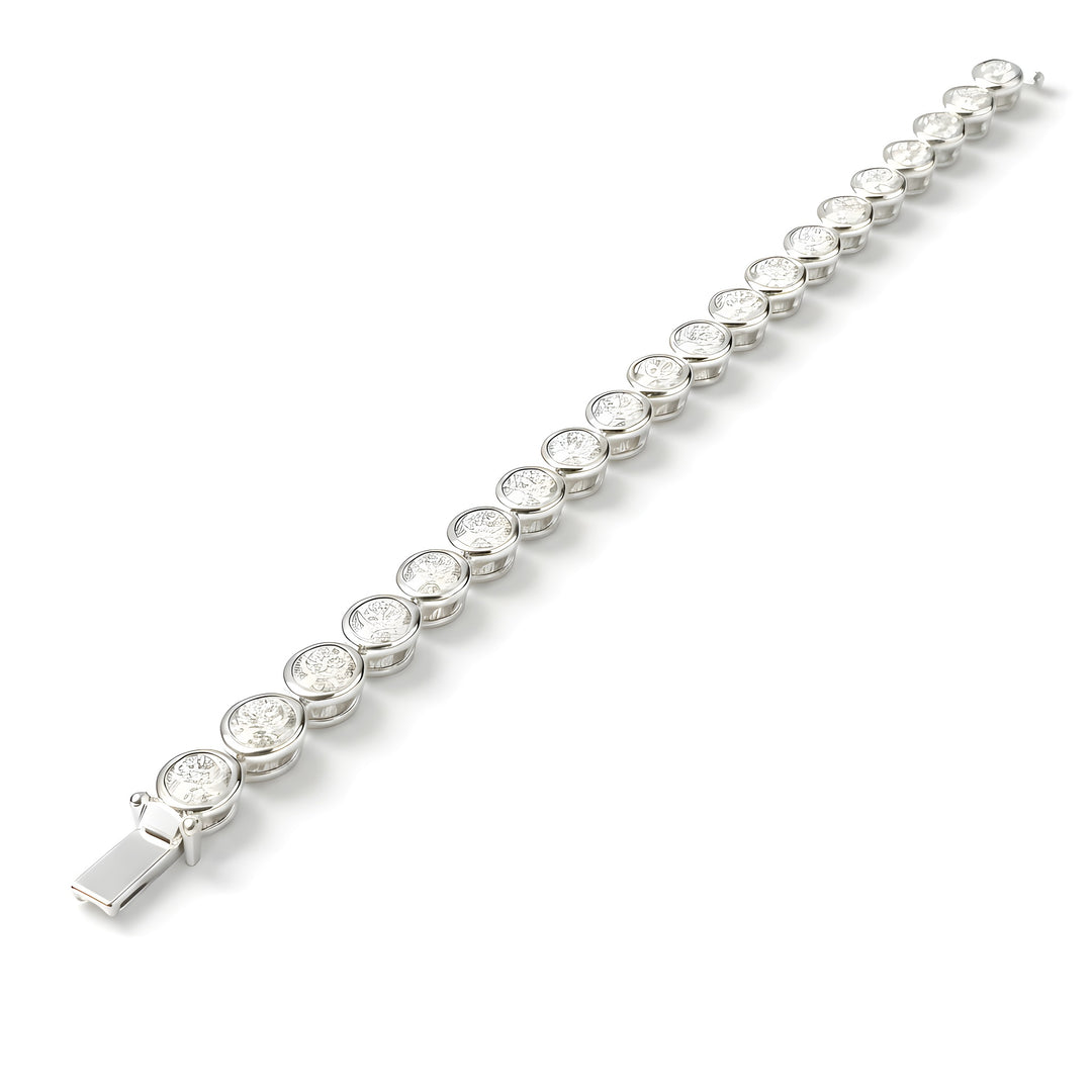 Ripples 18ct White Gold Brilliant Cut Diamond Bracelet