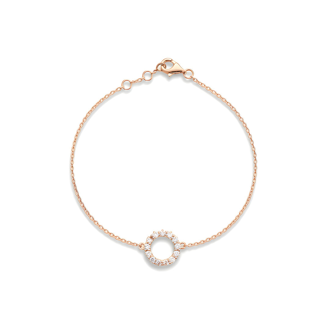 Infinity 0.50ct Diamond Bracelet 18ct Rose Gold