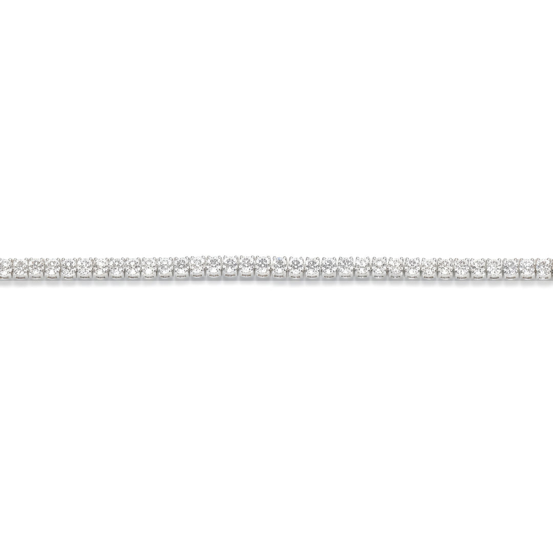 Timeless Classic Oval Diamond 18ct White Gold Tennis Bracelet
