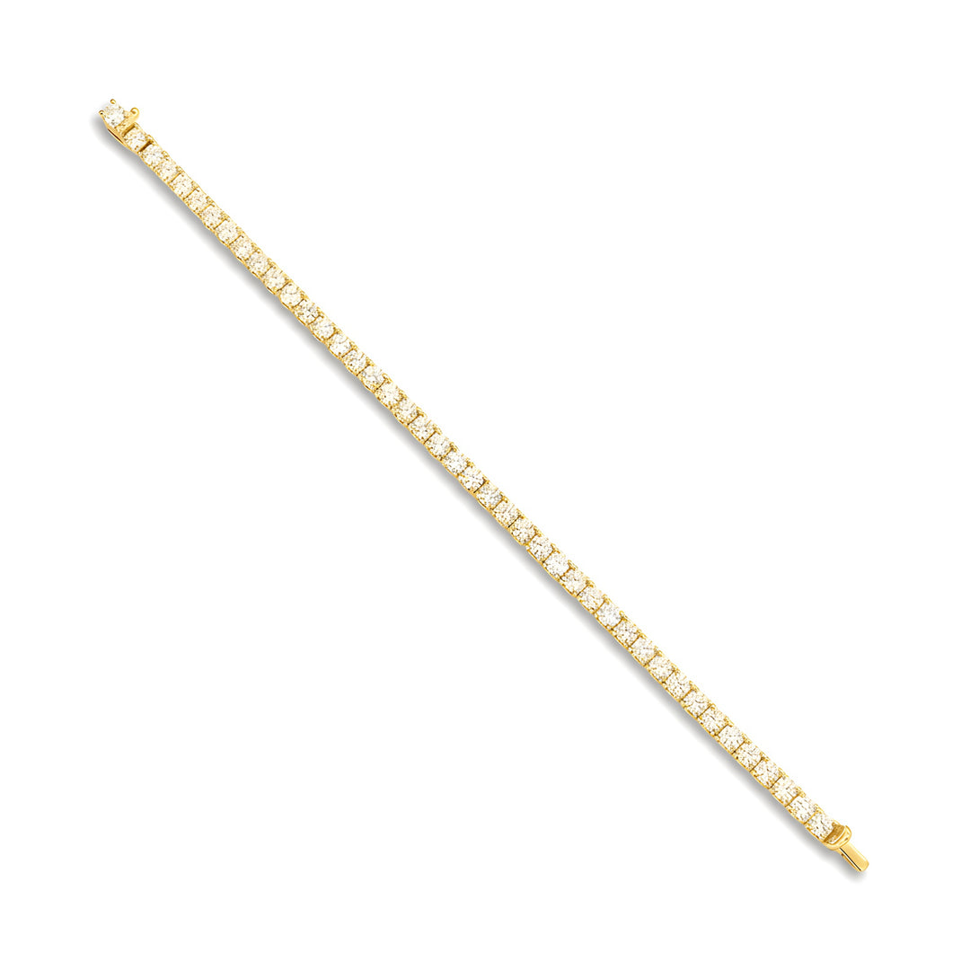 Timeless Classic 18ct Yellow Gold Diamond Tennis Bracelet