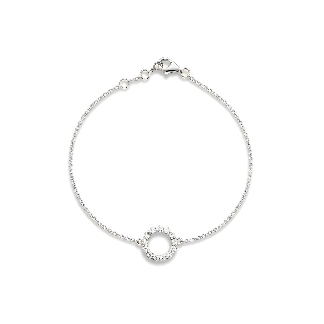 Infinity 0.50cts Diamond Bracelet 18ct White Gold