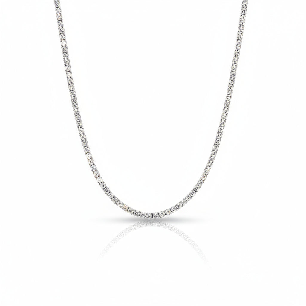 Timeless Classic Diamond Line Platinum Necklace