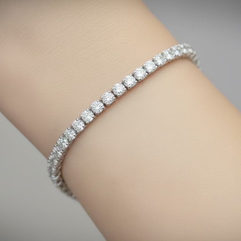 Timeless Classic Platinum Diamond Tennis Bracelet
