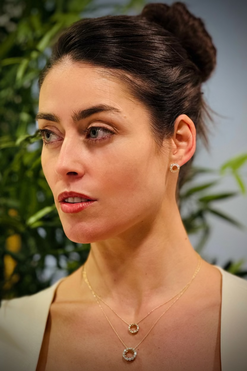 Infinity 18ct Yellow Gold Necklace Petite 0.50cts Diamond Pendant