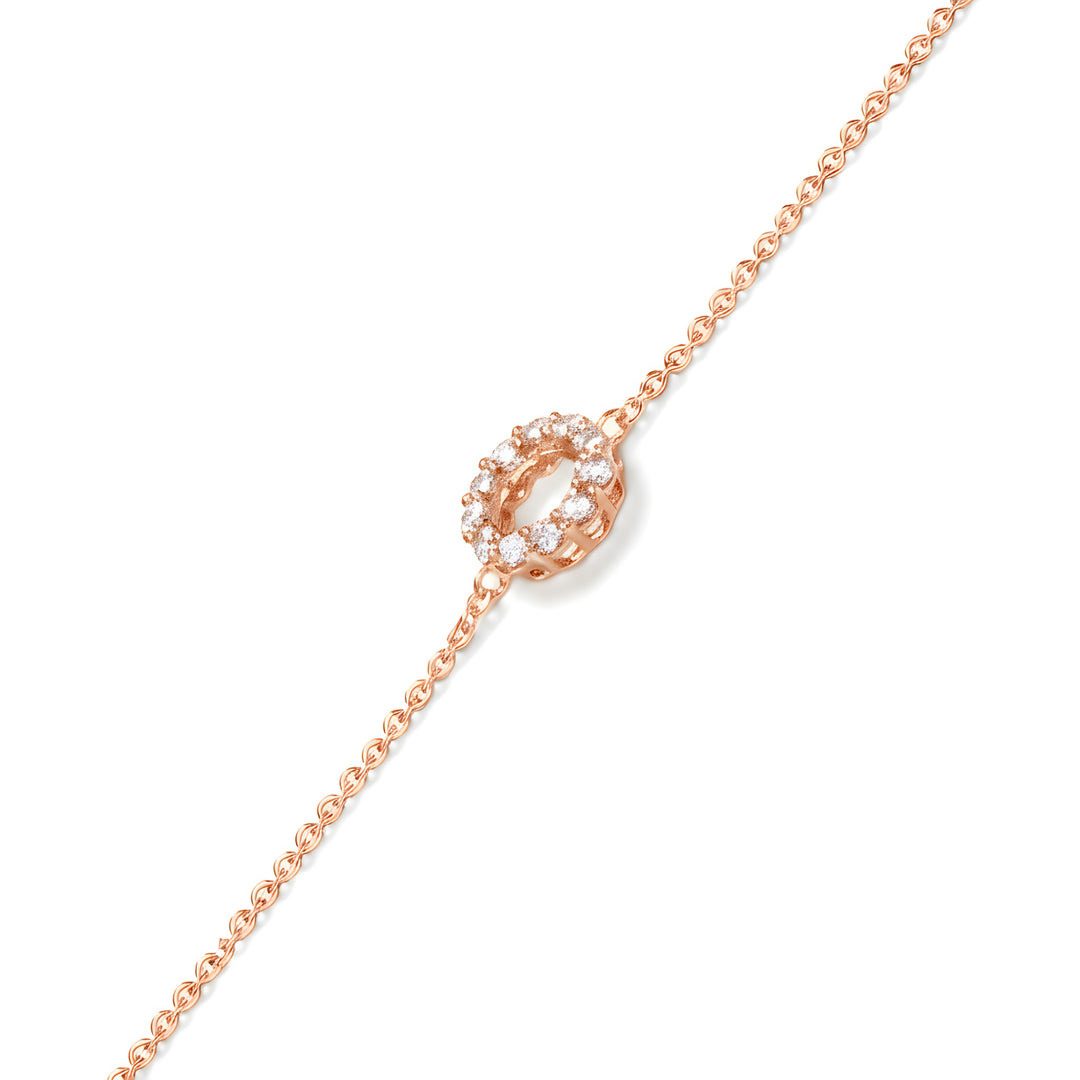 Infinity 0.50ct Diamond Bracelet 18ct Rose Gold