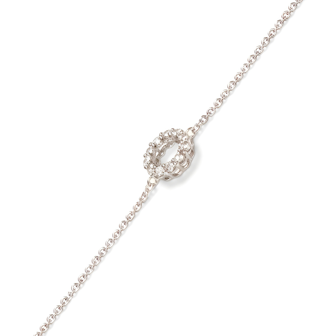 Infinity 0.50cts Diamond Bracelet 18ct White Gold