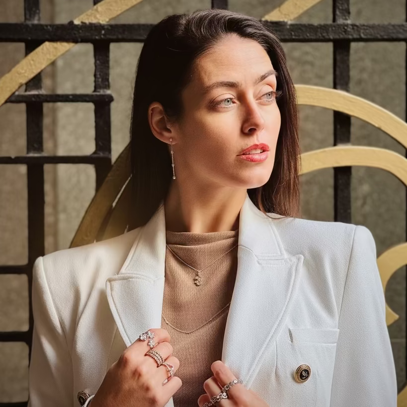 Ripples Platinum Brilliant Cut Diamond Ring