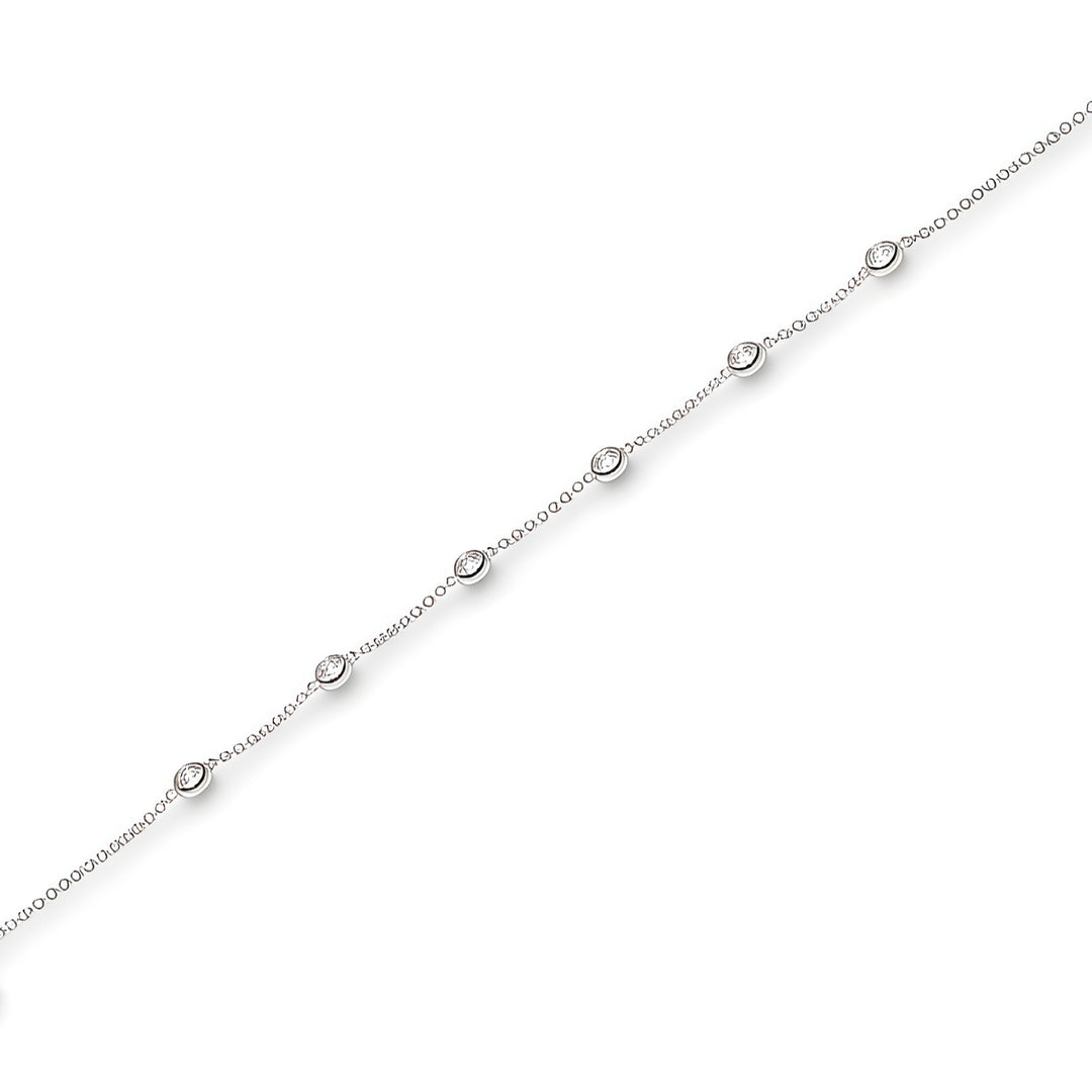 Ripples 18ct White Gold Brilliant Cut Diamond Bracelet