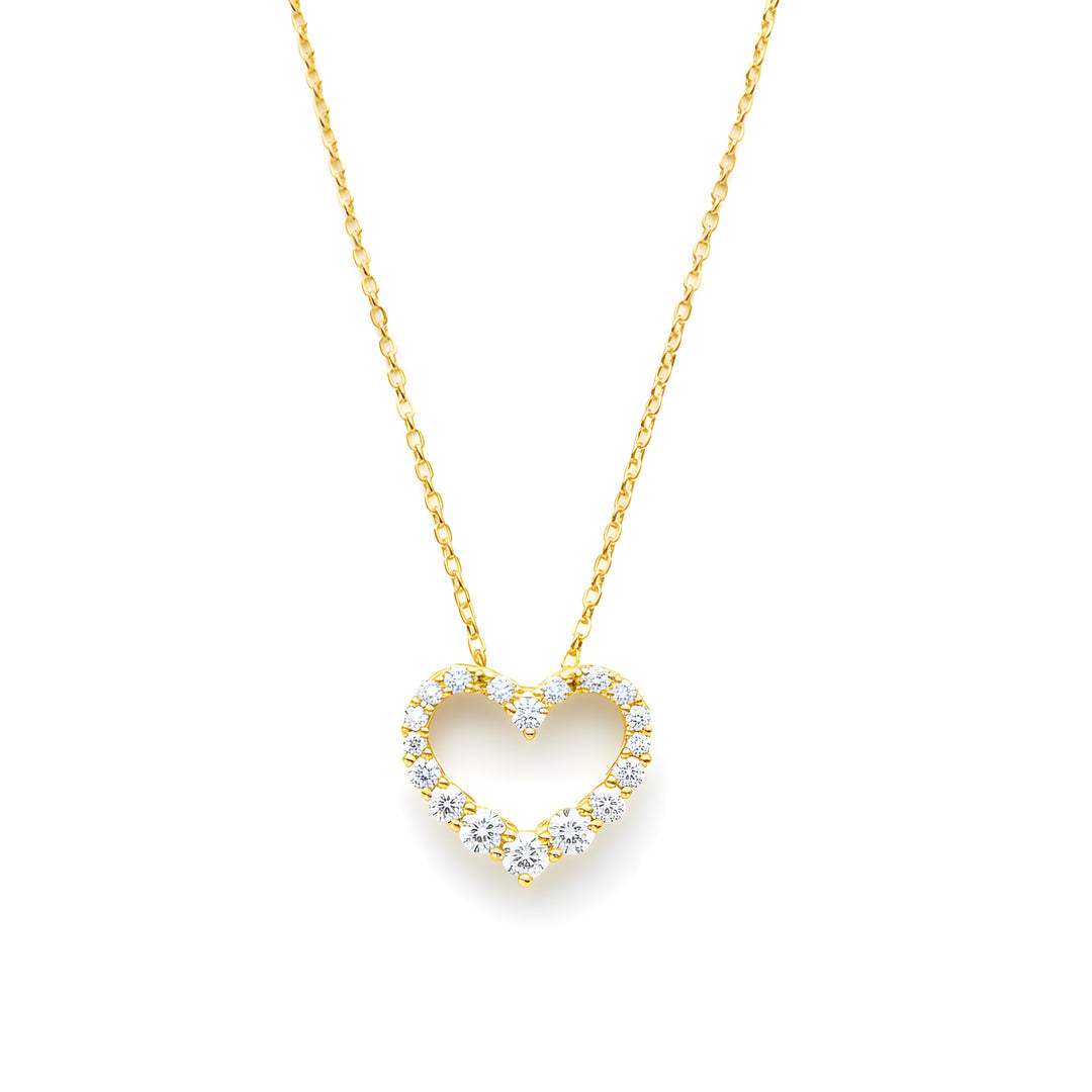 Cupid 18ct Yellow Gold Pendant Necklace With Brilliant Cut Diamonds
