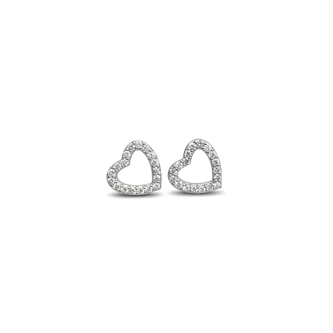Cupid 18ct White Gold Earrings with Brilliant Cut Diamonds