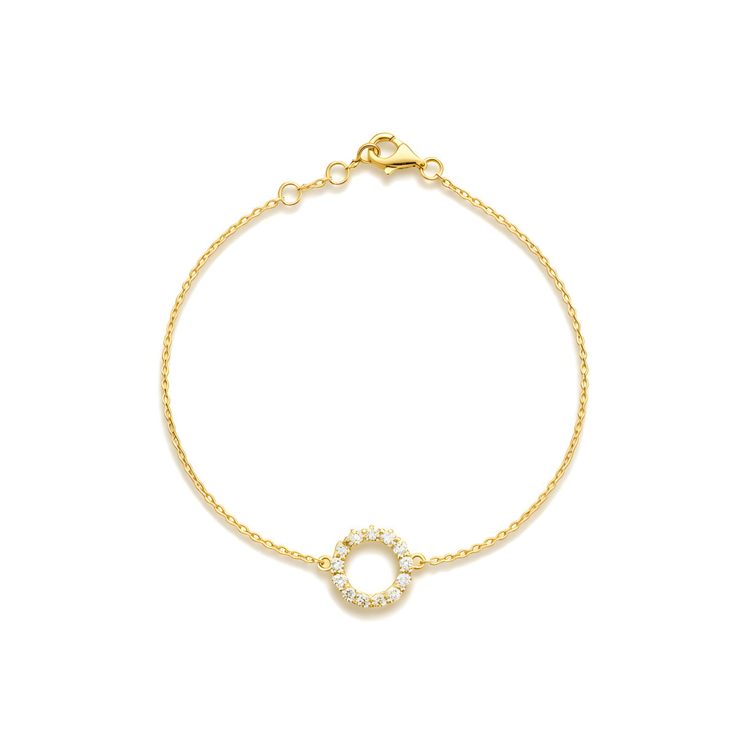 Infinity 0.50cts Diamond Bracelet 18ct Yellow Gold