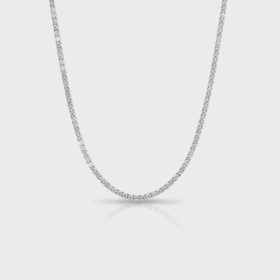 Timeless Classic Diamond Line Platinum Necklace